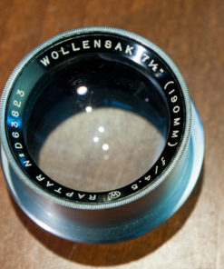 Wollensak Raptar 190mm F4.5 large format lens