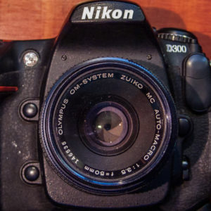 Nikon D300 with Zuiko Olympus Macro 50mm F3.5