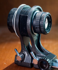 Macro Bellows setup for Nikon F with el Nikkor 50mm F2.8