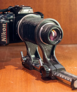 Macro Bellows setup for Nikon F with el Nikkor 50mm F2.8