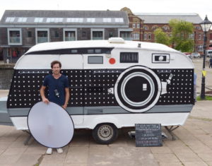 Brendan Barry makes cameras out of anything even a Caravan