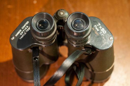 Amber coated Optics 7x50 binoculars Grey