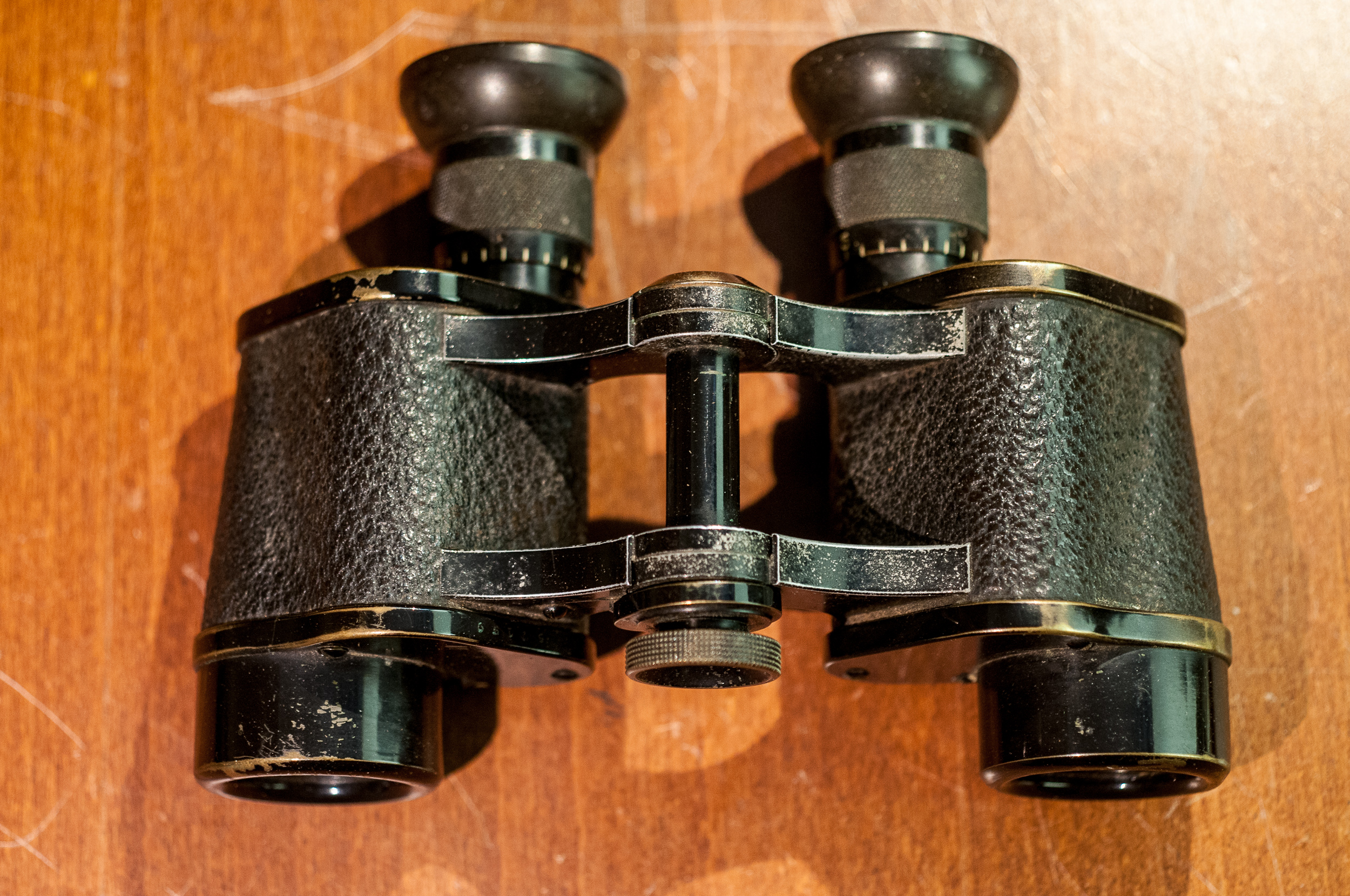 CARL ZEISS Jena Marineglas 6 X German Binoculars with leather case 522978 