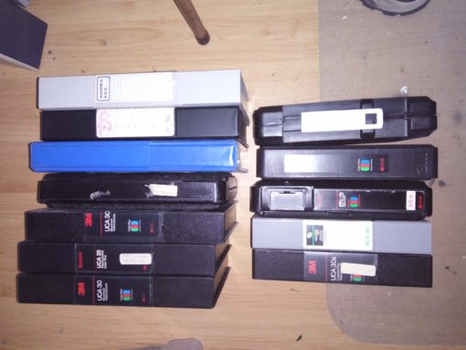 7 U-matic and 4 U-matic S videotapes