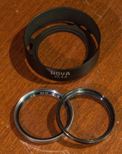 Hoya metal sunshade 2 filter 40.5mm