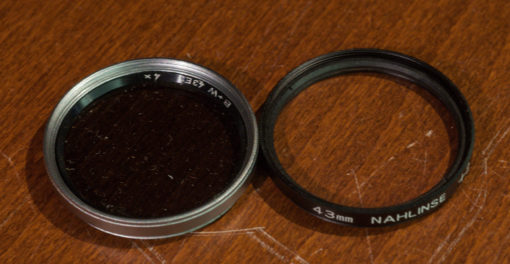 B&W 43mm Filter ND4x & Nahlinse close-up +2