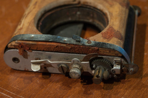3x Vintage wooden 19th century wet plate shutter (parts)