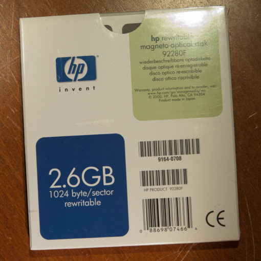 HP 5,25" MO Disk 2.6 GB, Data Cartridge