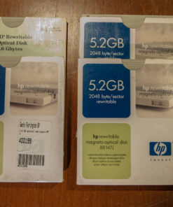 4x HP rewritable MO disks (used)