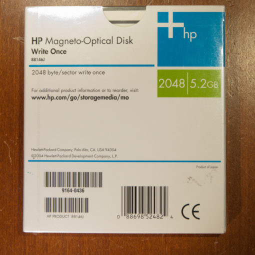 HP 88146J, 5,25" MO Disk Worm, 5,2 GB, Data Cartridge