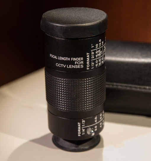 Focal length finder for CCTV Lenses