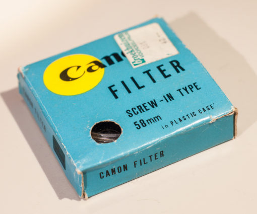 Canon 58mm Blue filter in original box