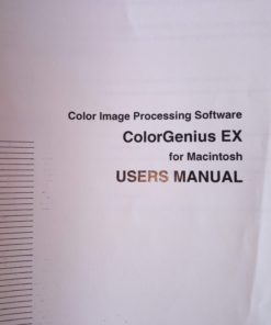 Users Manual ColorGenius EX for Macintosh