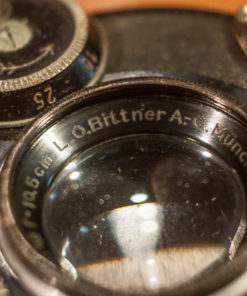 LO Bittner A.G. Munchen Doppel anastigmat OrthokLinar F4.8 10.5cm in compur shutter