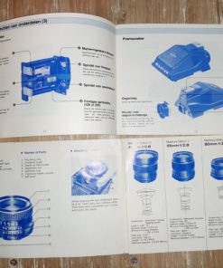 Manual Mamiya M645 (NL) + lens booklet (english)
