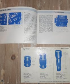 Manual Mamiya M645 (NL) + lens booklet (english)