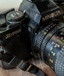 Minolta X700 + Tokina 50-250mm + dedicated Metz Flash