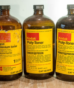 Kodak used bottle of Ply-toner and Selenium Toner Cat 146 4486 & Cat 155 8519