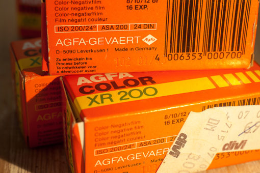 Agfa Color XR200 / Agfapan 400 /Agfapan 25 / Revue Color TR100 (120 film format) 10x