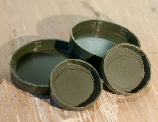 Army green / Army grey binocular lenscaps set