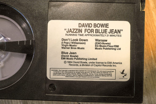 Betamax video tape "David Bowie - Jazzin' for Blue Jean"
