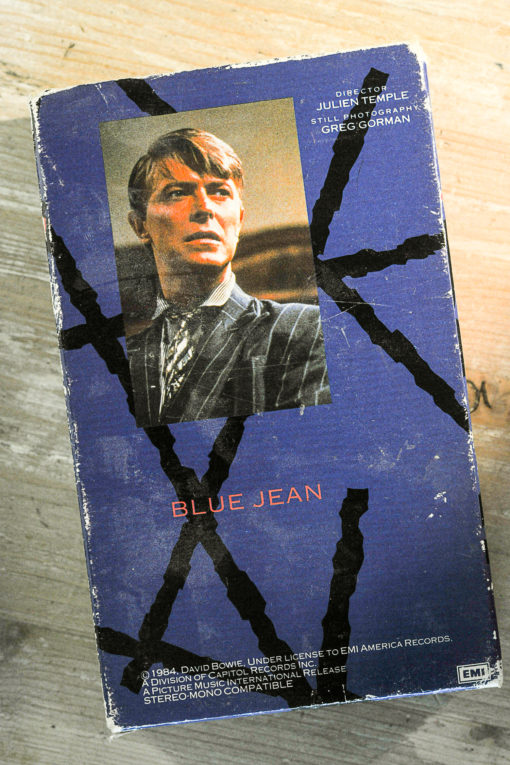 Betamax video tape "David Bowie - Jazzin' for Blue Jean"