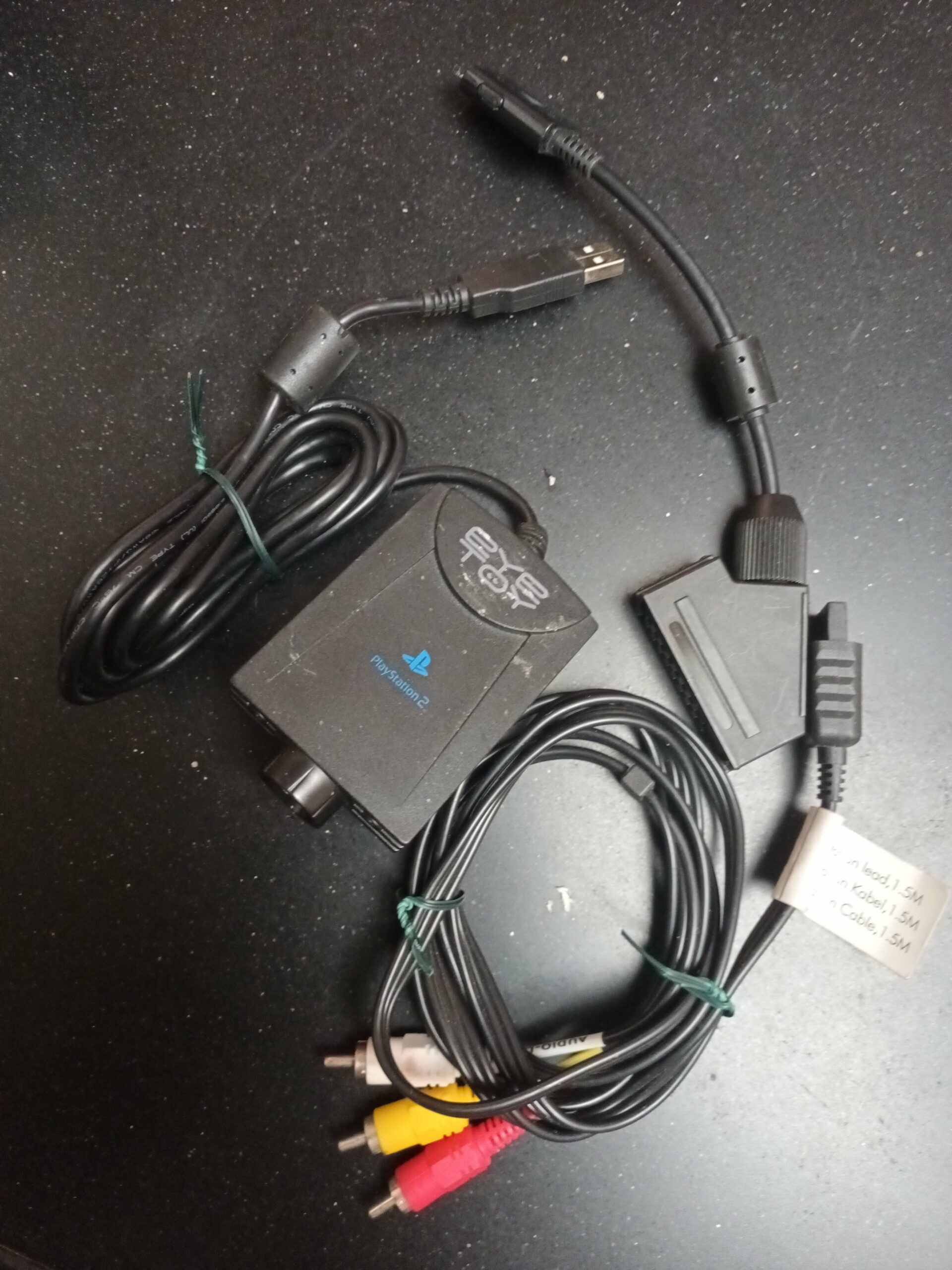 Barnlig Kæmpe stor montering Playstation 2 accessories / webcam, cables - Vintagelens