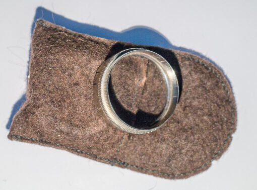 30mm clamp on clear filter in felt pouch