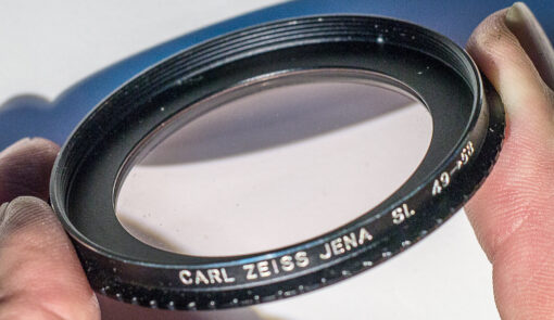 Carl Zeiss Jena SL 49->58 1A Skylight Filter/ step-up-ring