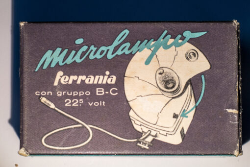 Ferrania - Microlampo - Con gruppo B-C 22.5 volt (New in Box)