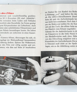 Manual Leica M3 (geman /deutsch) Ausführliche Anleitung Leica Leitz M3 