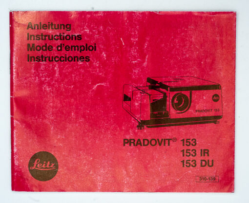 Leica Leitz Anleitung / Manual Pradovit 153