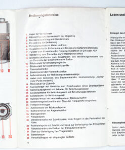 Zeiss Ikon / Voigtlander Gebrauchsanleitung Icarex 35S / manual in german
