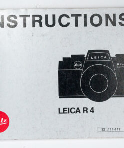 Leica Leitz Instructions Leica R4