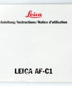 Leica Leitz Anleitung / instructions / Notice d'Utilisation Leica AF-C1