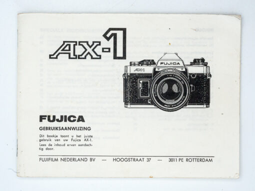 Manual Fujica AX-1 gebruiksaanwijzing