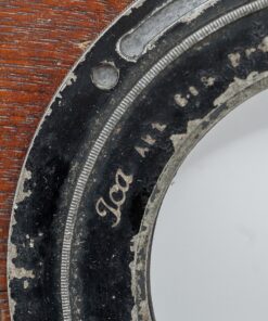 Large ICA Iris Flange, lens holder on wooden lensboard