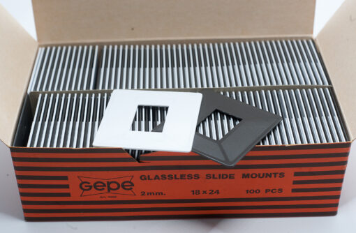 GEPE glassless slide mounts 2mm 18x24 100pcs