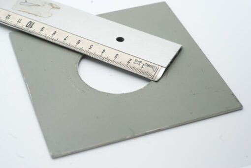 Metal lensboard 12x12cm Hole is 52mm