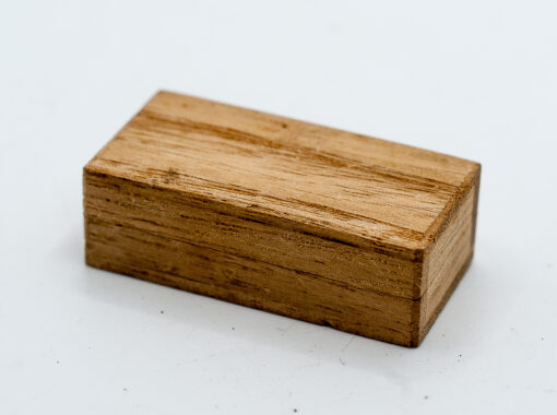 KrawattennadelOlympus Silvercolour tie clip in small wooden box