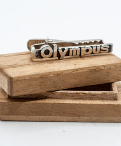 KrawattennadelOlympus Silvercolour tie clip in small wooden box