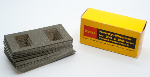 box of 50 Kodak ready-mounts - cardboard slide mount for 35mm kodachorme