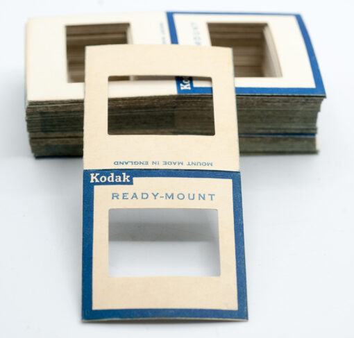 box of 50 Kodak ready-mounts - cardboard slide mount for 35mm kodachorme