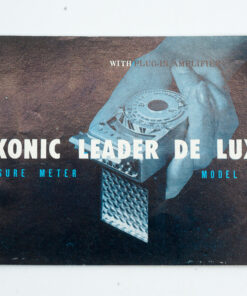 Sekonic leader de lux Model L-8 Manual in english