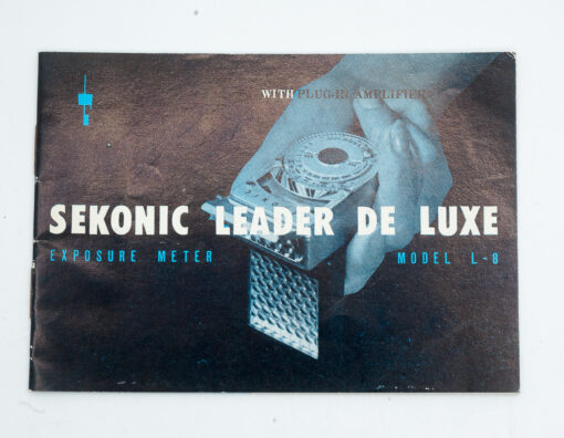 Sekonic leader de lux Model L-8 Manual in english
