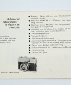KF Beirette VSN Manual / gebruiksaanwijzing (dutch / NL)