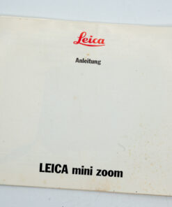 Leica mini Zoom manual / Gebrauchsanleitung (German / DE)