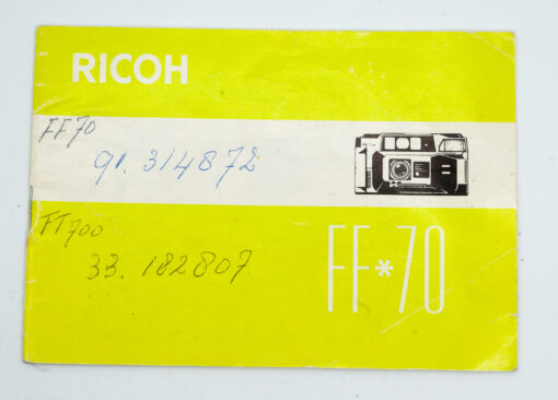 Ricoh FF-70 manual (German / DE)