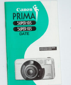 Canon Prima Super 105/105 date manual / gebruiksaanwijzing (Dutch / NL)