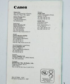 Canon Prima Super 105/105 date manual / gebruiksaanwijzing (Dutch / NL)